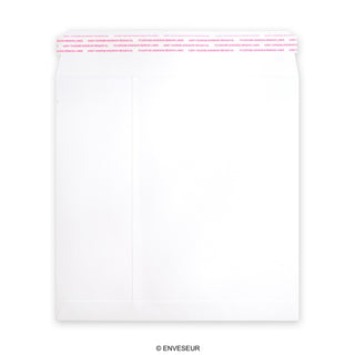 Hvid post-marque-konvolut 155x155 mm