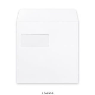 Hvid post-marque-konvolut 220x220 mm