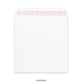 Hvid post-marque-konvolut 220x220 mm