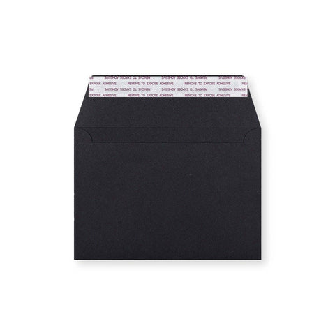 C6 Black Luxury Peel & Seal Envelope (114 x 162mm)