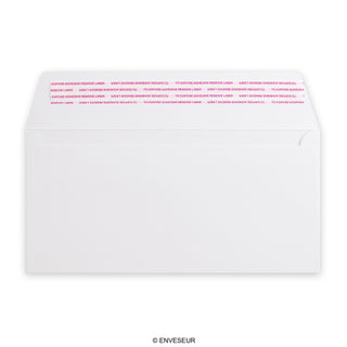 Hvid post-marque-konvolut 114x229 mm