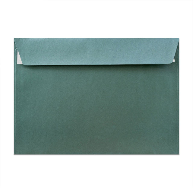 Pearlescent Envelopes Christmas Green 162 x 229 mm (C5) Peel and Seal