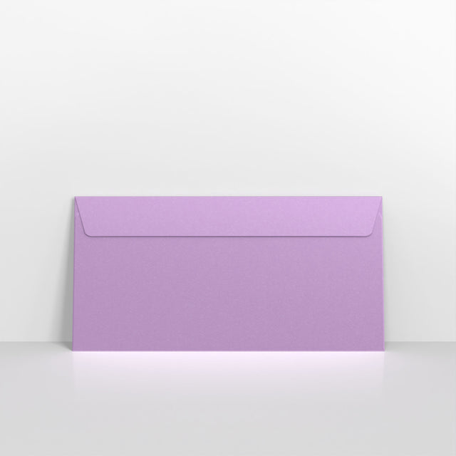 Pearlescent Envelopes Lavender 110 x 220 mm (DL) Peel and Seal