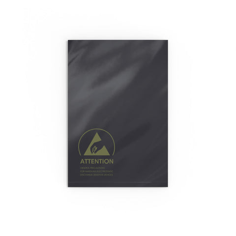 Black Anti-Static ESD Grip Seal Bags 102 x 152 mm