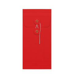 String & Washer Gusset Envelopes Red 220 x 110 x 25 mm (DL)