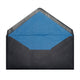 Paper Lined Envelopes Black + Blue Fancy Paper 110 x 220 mm (DL)