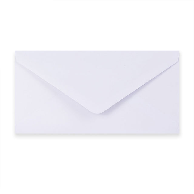 Paper Lined Envelopes White + Blue Fancy Paper 110 x 220 mm (DL)