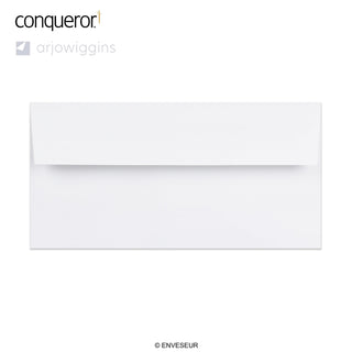 Højhvid Conqueror-konvolut 110x220 mm (DL)
