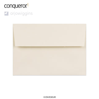 Råhvid Conqueror-konvolut 114x162 mm (C6)