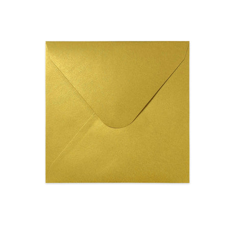 155X155MM - Metallisk guldkonvolut 120g