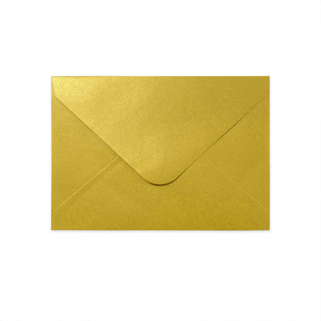 C6 114x162mm - Metallisk guldkonvolut 120g