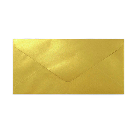 DL 110x220mm - Metallisk guldkonvolut 120g